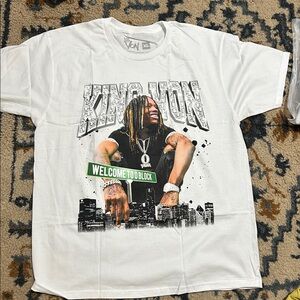 White Graphic Tee with Urban Design